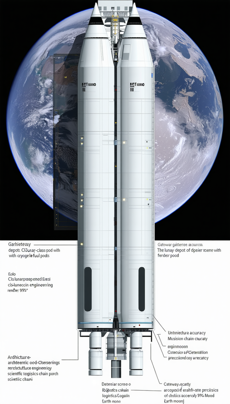 A Large White Space Shuttle, Which Is The Main Focus Of The Scene
