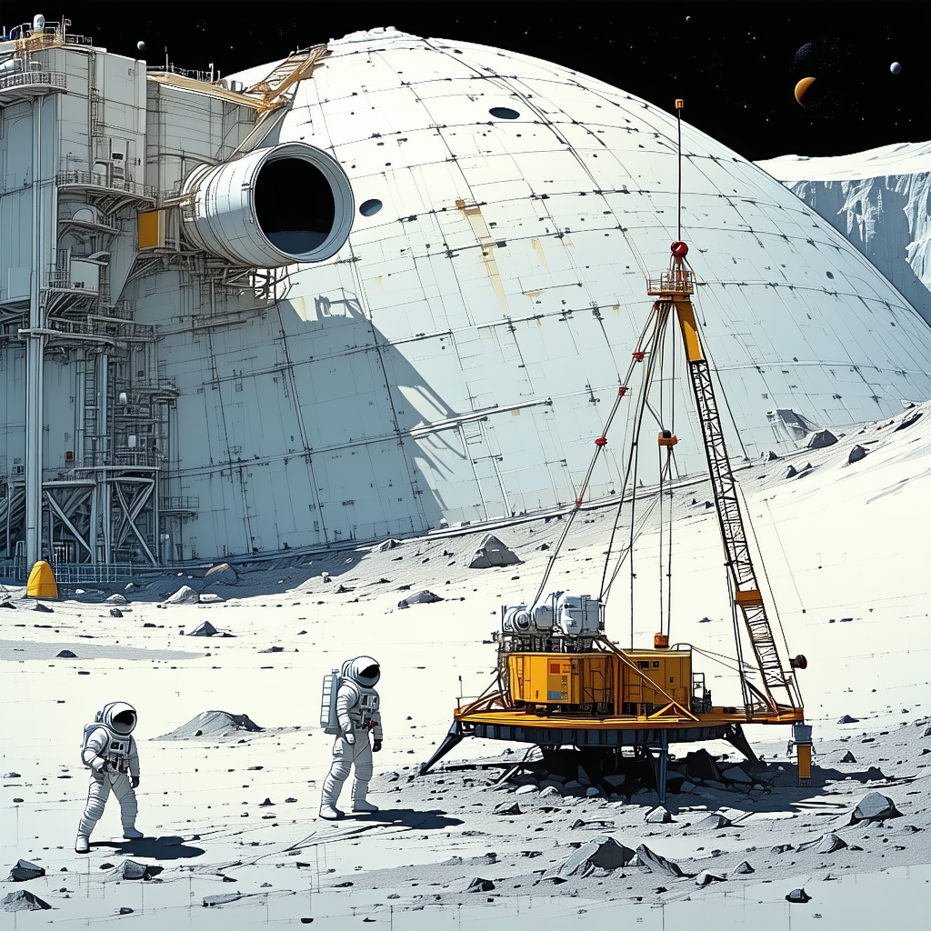 In The Image, There Are Three Astronauts Walking On The Moon