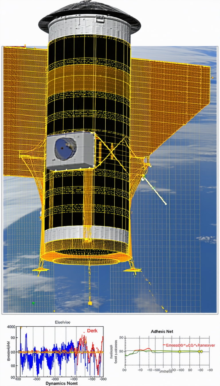 A Spacecraft With A Large Dome On Top, Flying Through The Sky
