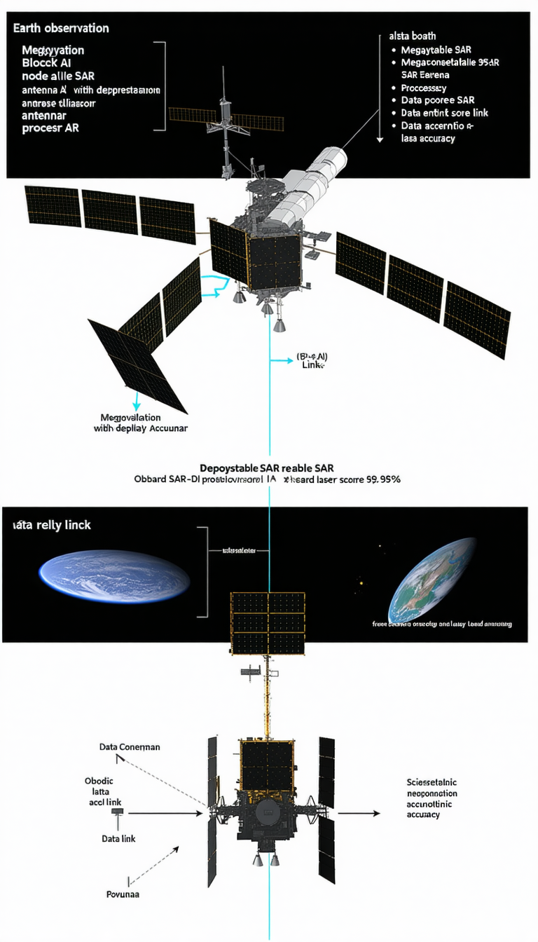 The Image Is A Diagram Showing The Relationship Between A Spacecraft And A Satellite