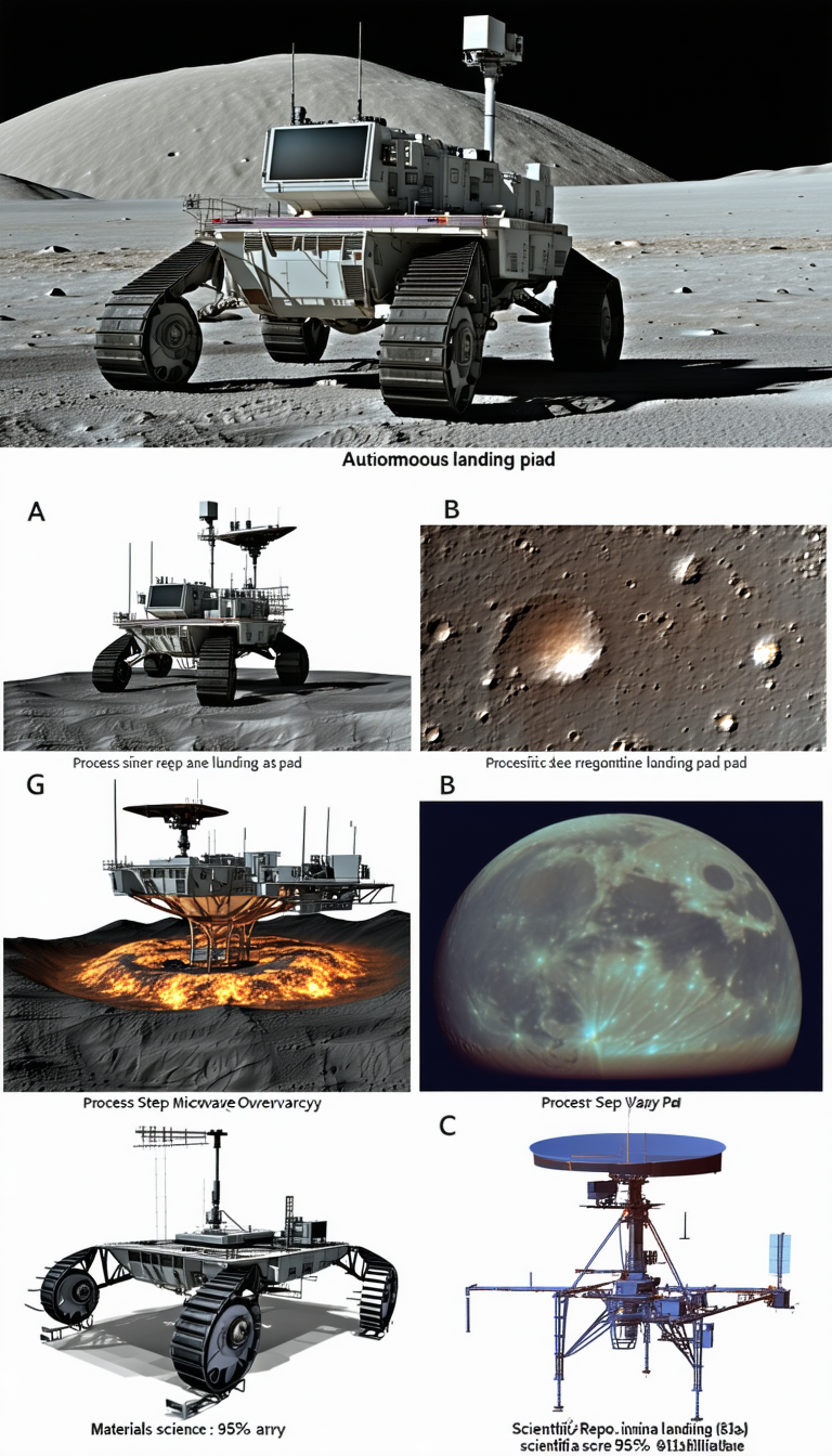 The Image Is A Series Of Four Pictures, Each Showing A Different Space Vehicle