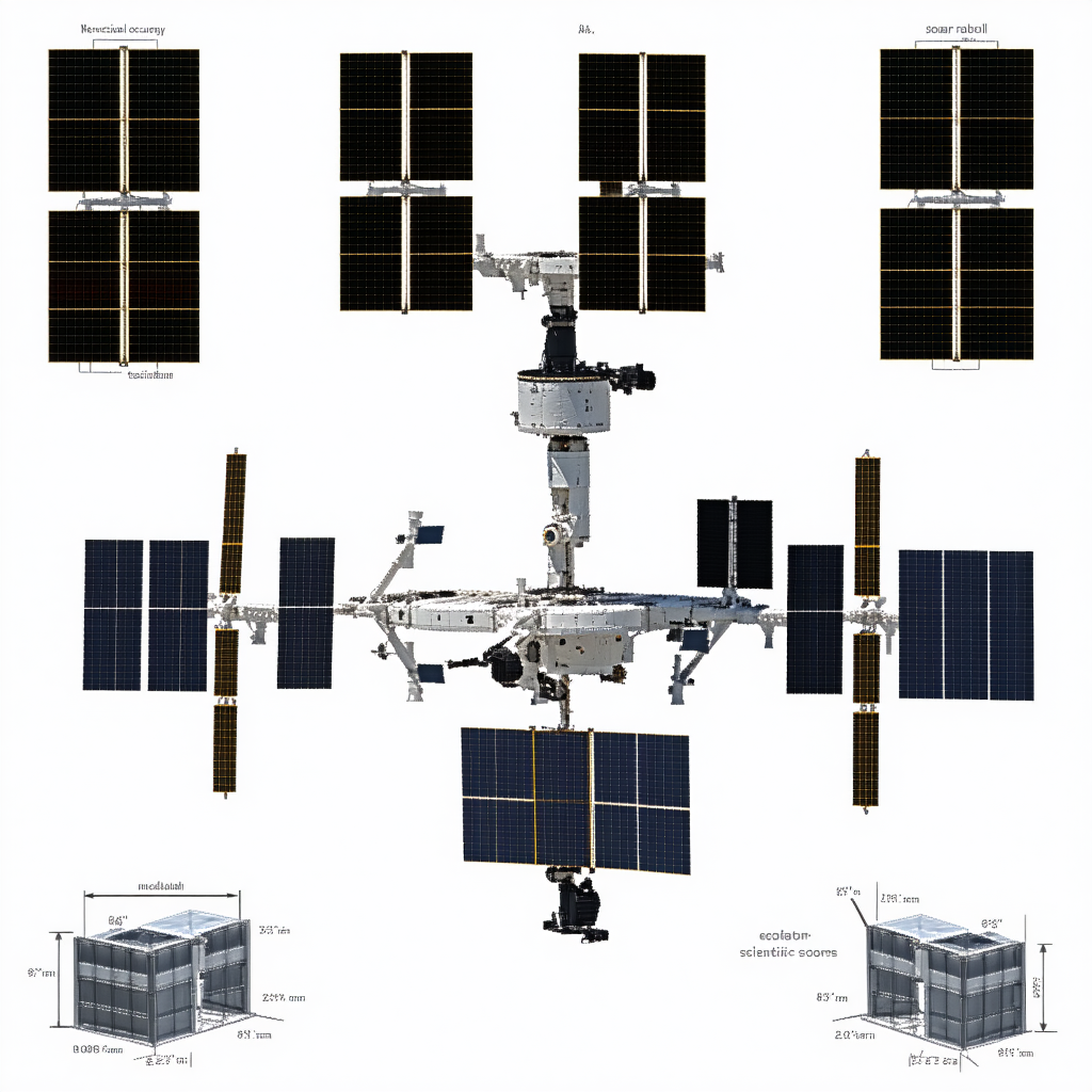 white drawing space station