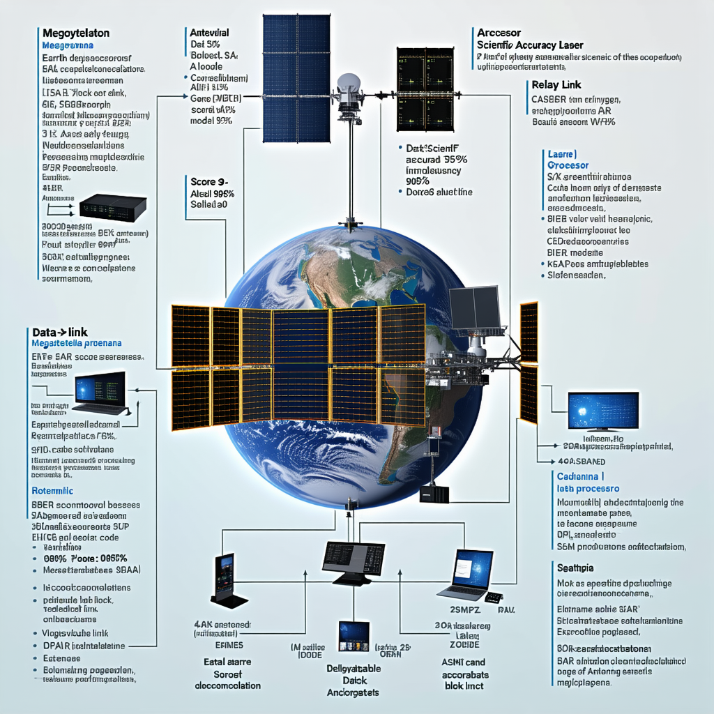 The Image Is A Diagram That Shows The Relationship Between A Satellite And A Computer