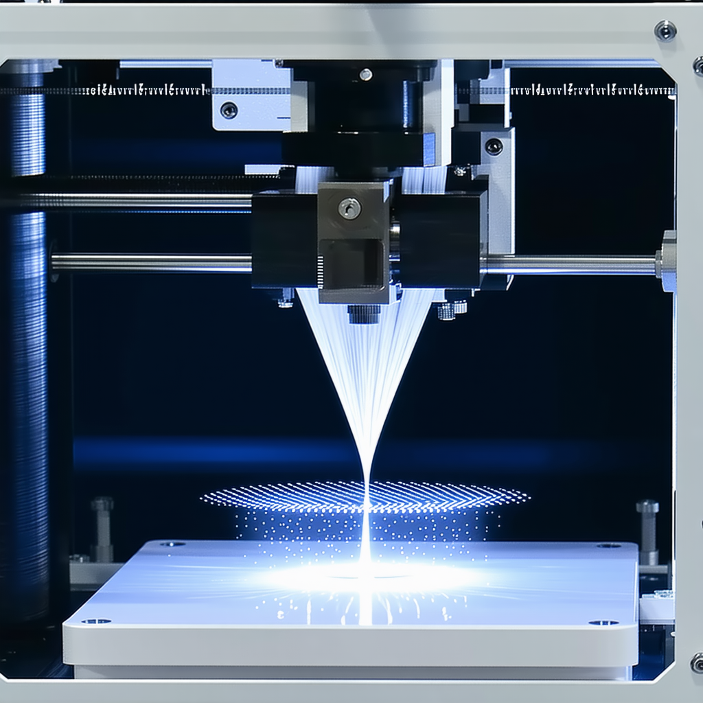 A 3d Printer Is In The Process Of Creating A Plastic Object
