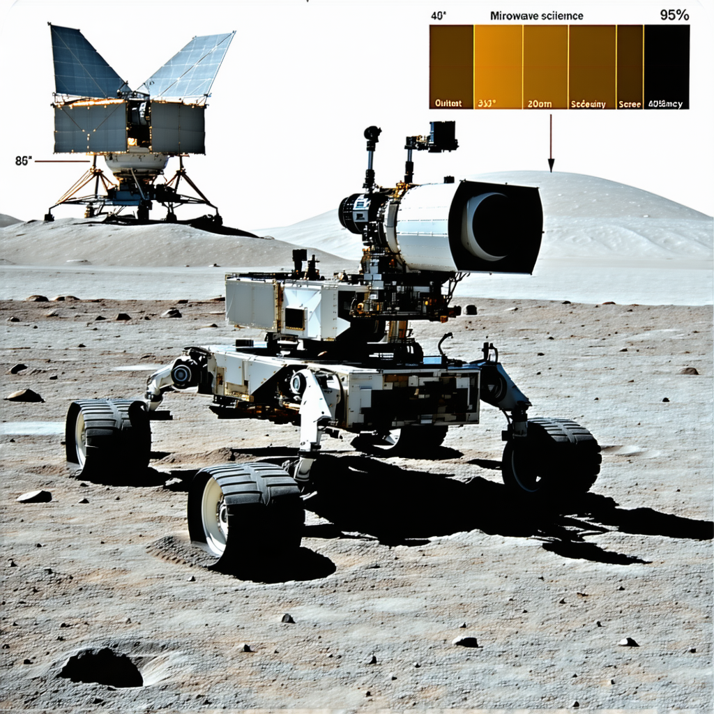 A Rover On The Surface Of Mars, With A Large Dome-shaped Structure In The Background
