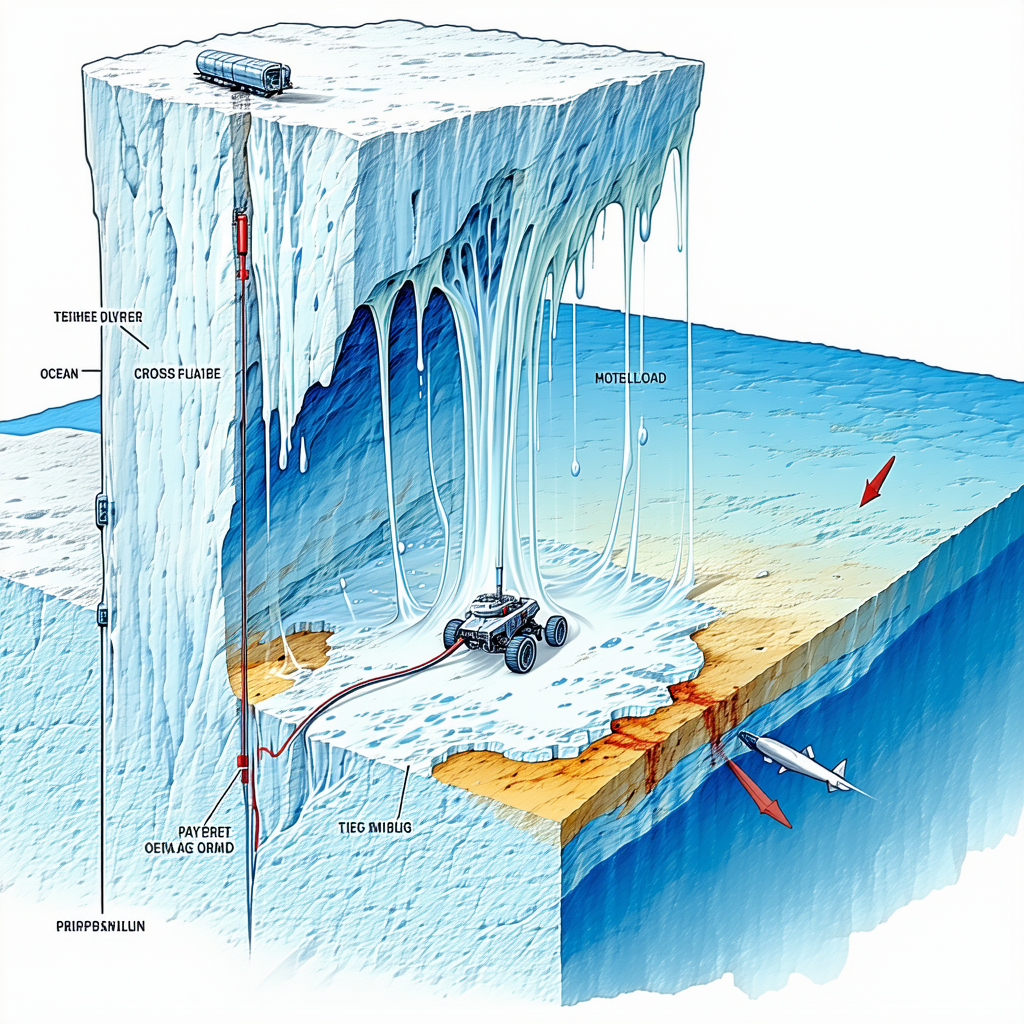 A Large Iceberg Is Shown In The Image, With A Vehicle, Possibly A Truck, Driving On Top Of It