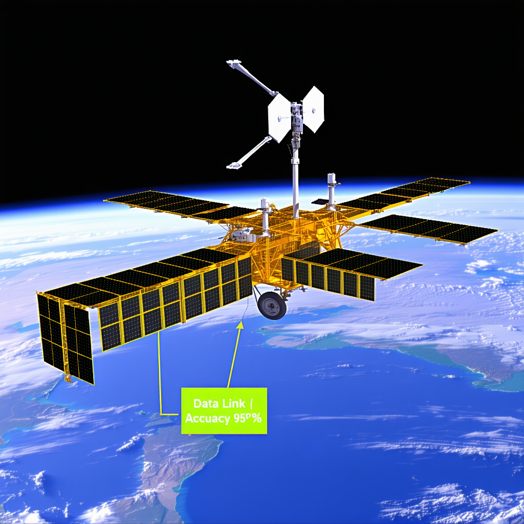 A Spacecraft With A Large Satellite Dish On Top Of It