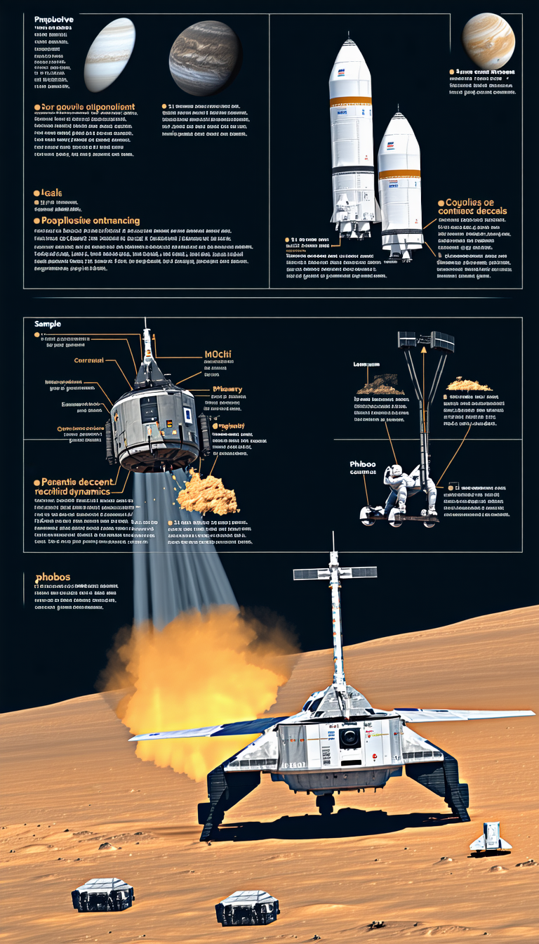 A Poster Is Displayed With A Diagram Of A Space Shuttle And A Rocket