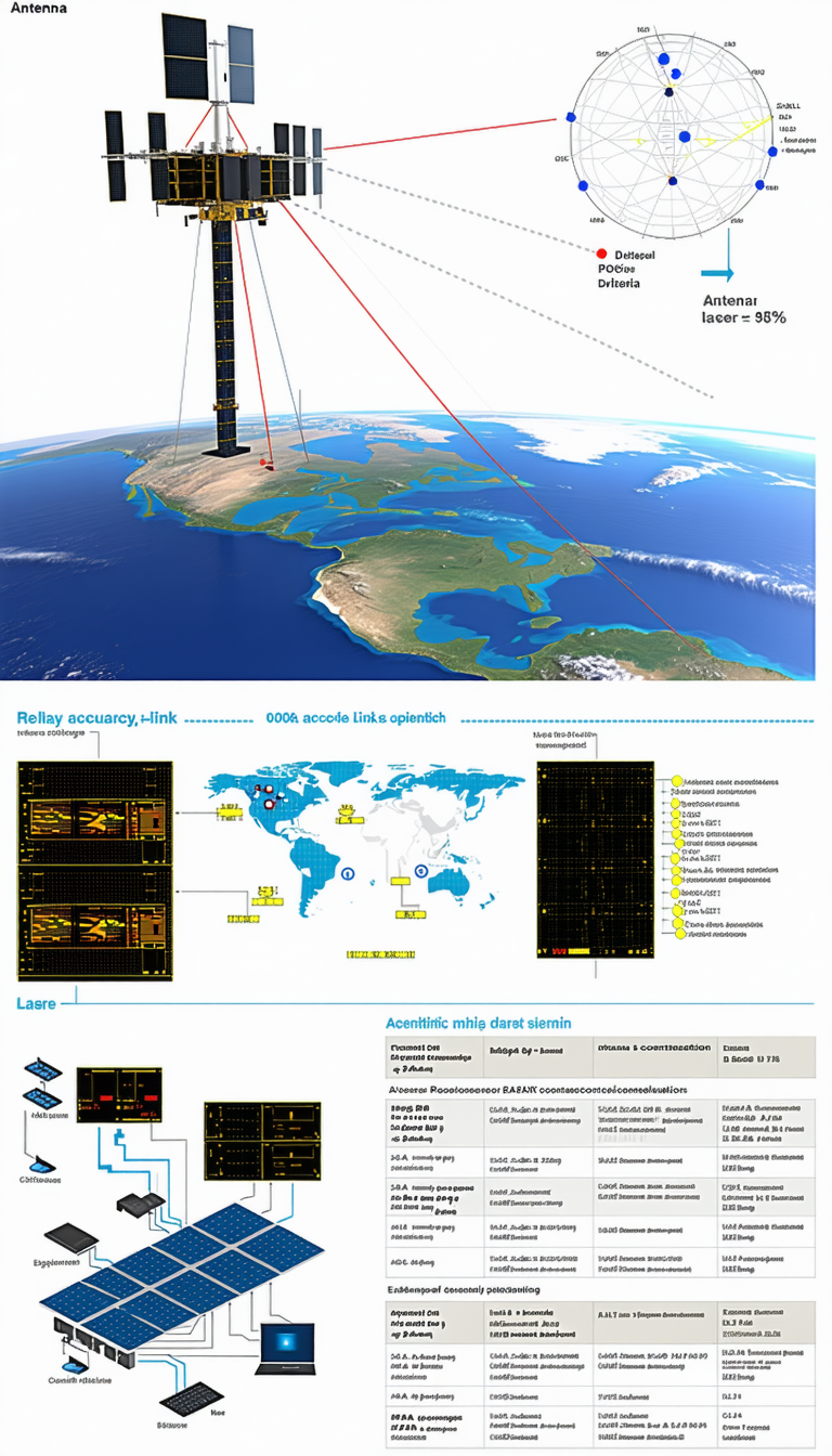 The Image Is A Diagram That Shows The Relationship Between A Satellite And A Ground Station