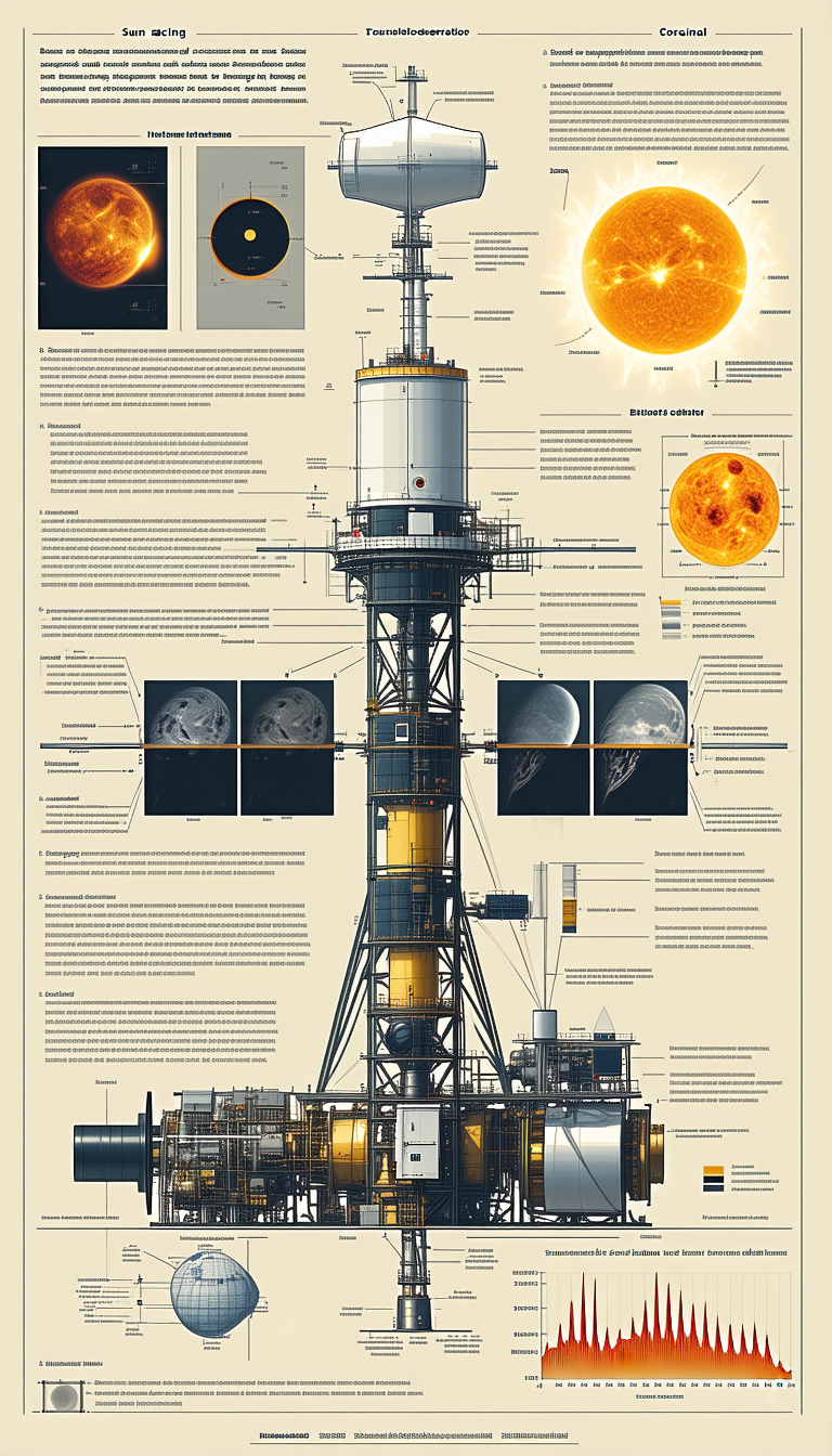 A Large Tower Is Shown In A Diagram, With Various Parts Labeled