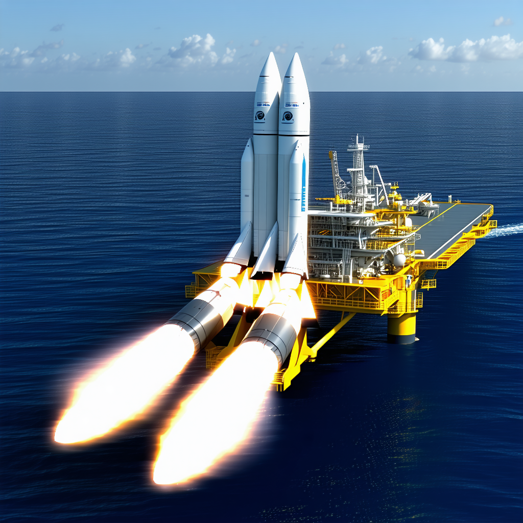 A Large Yellow Ship Floating On The Ocean