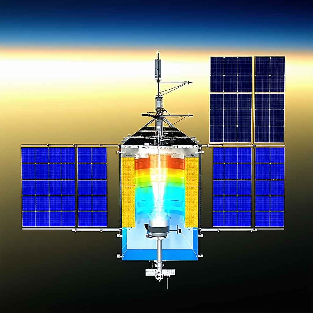A Space Station With A Large Dome On Top