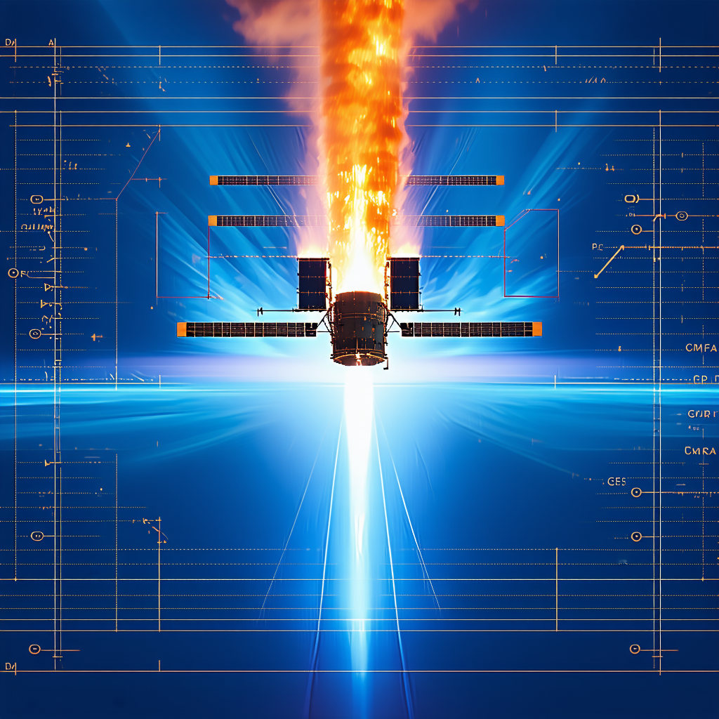 space shuttle shown blue background