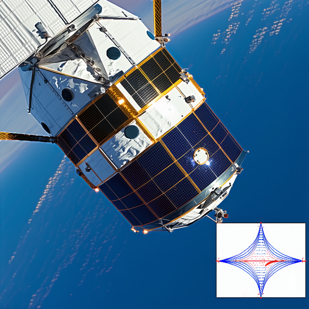 A Space Shuttle Is Shown In A Close-up View, With Its Solar Panels And Windows Clearly Visible