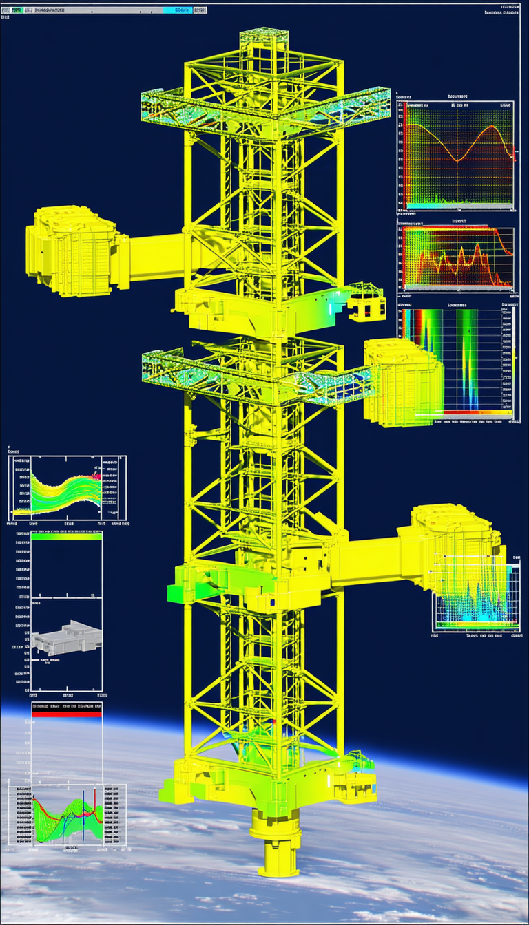 A Large Yellow Structure Is Shown In A Computer-generated Image