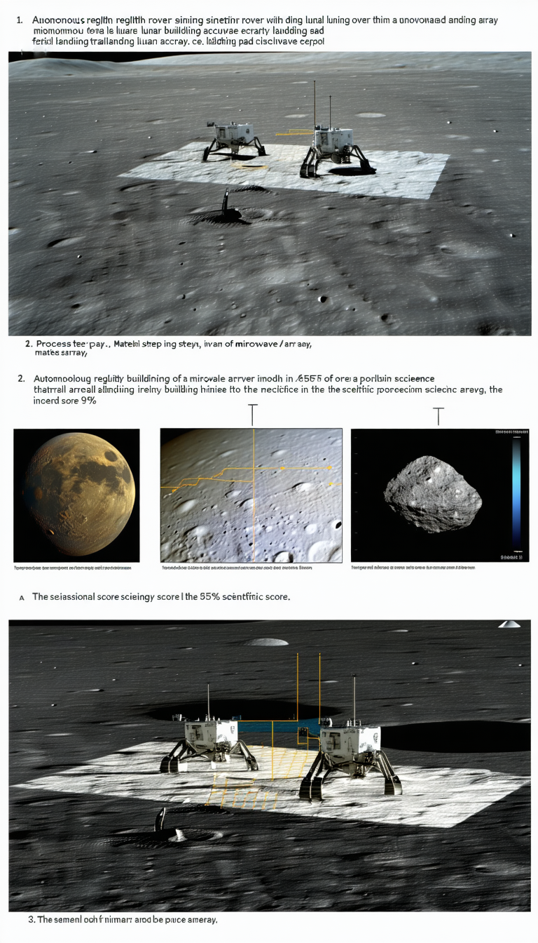 The Image Is A Diagram Showing The Process Of Building A Space Station