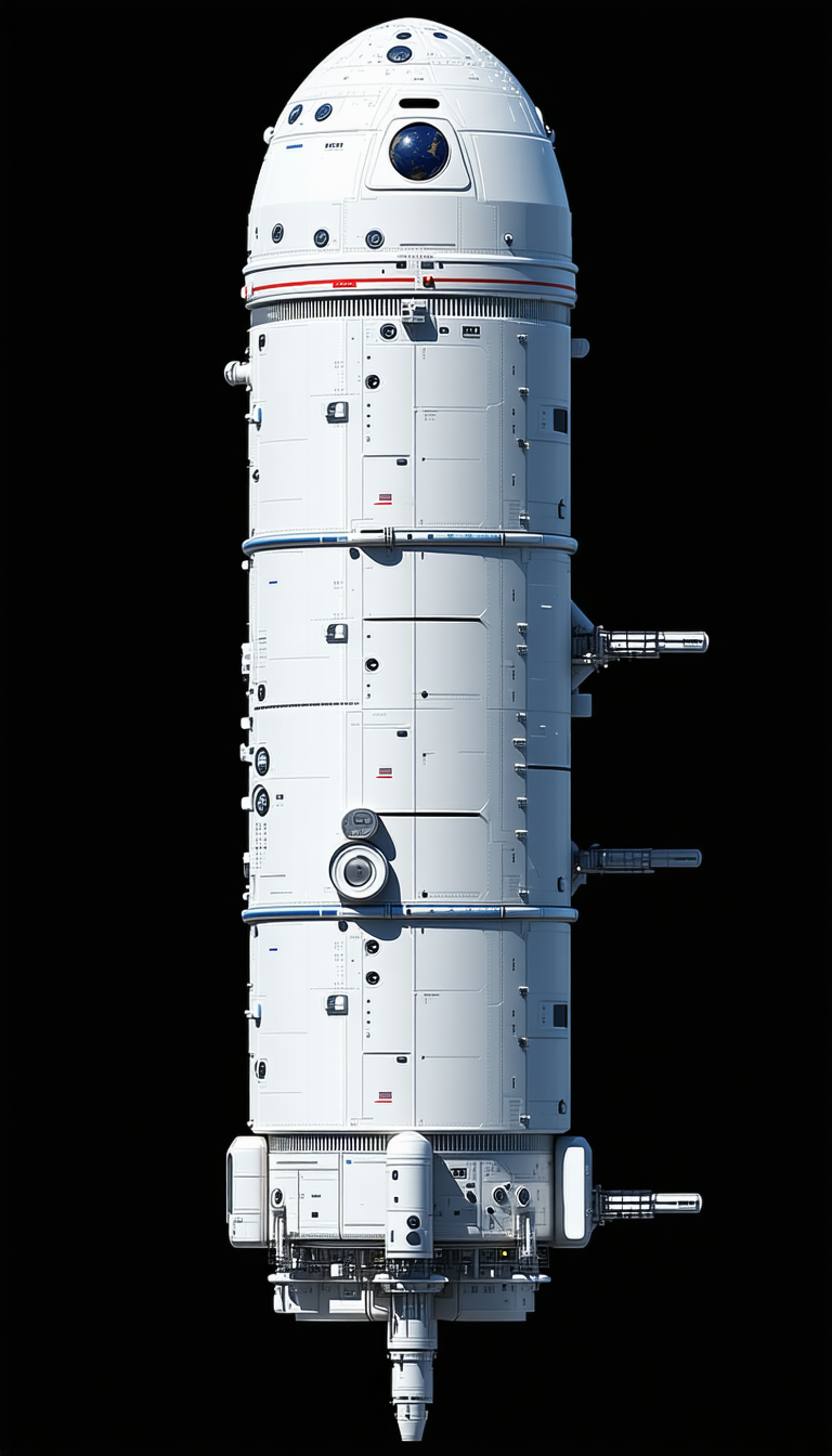 A Large White Cylinder Structure Is Shown In The Image