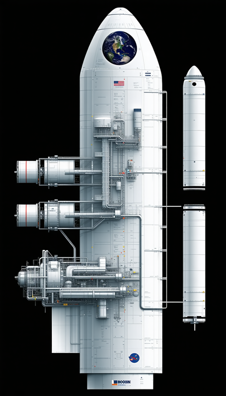 A Large White Structure Is Shown In A Black And White Drawing
