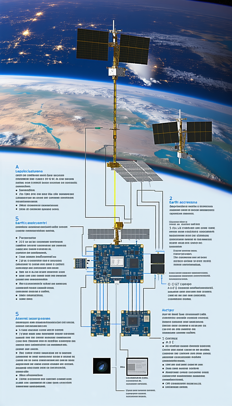 A Diagram Is Displayed Showing The Different Parts Of A Satellite