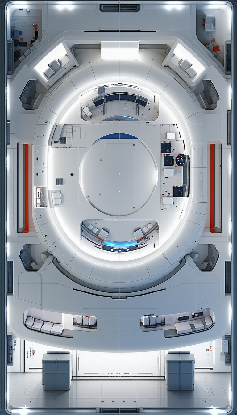 The Image Is A Computer-generated (cgi) Representation Of A Space Station