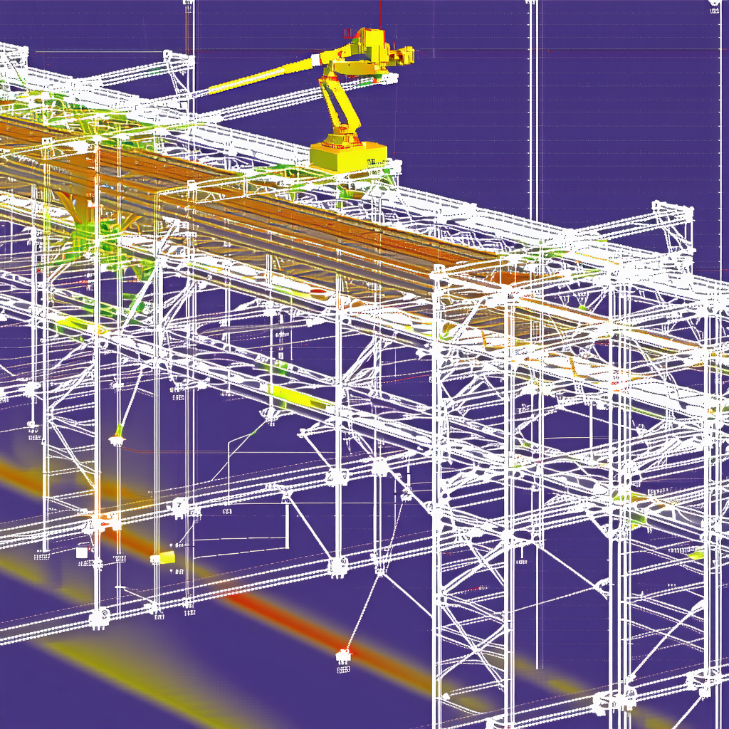 A Large Crane Is Being Built, And It Is Currently In The Process Of Being Assembled
