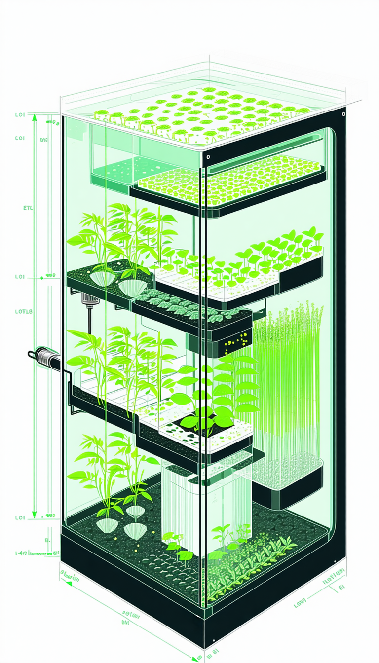 drawing multi-layered plant holder