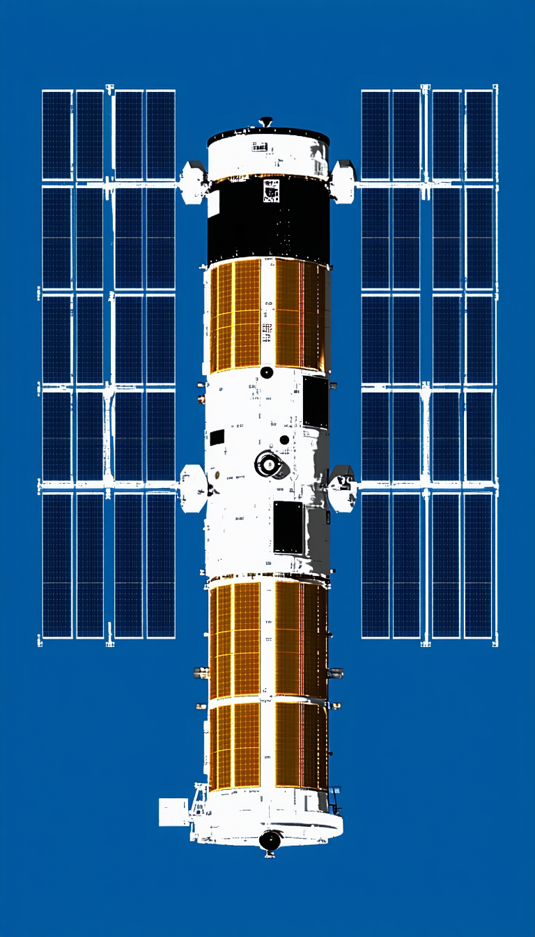 A Space Shuttle Is Docked At The International Space Station