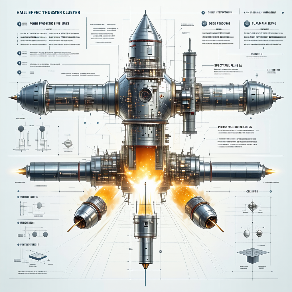 A Large Spacecraft Is Shown In A Diagram, With Various Parts Labeled