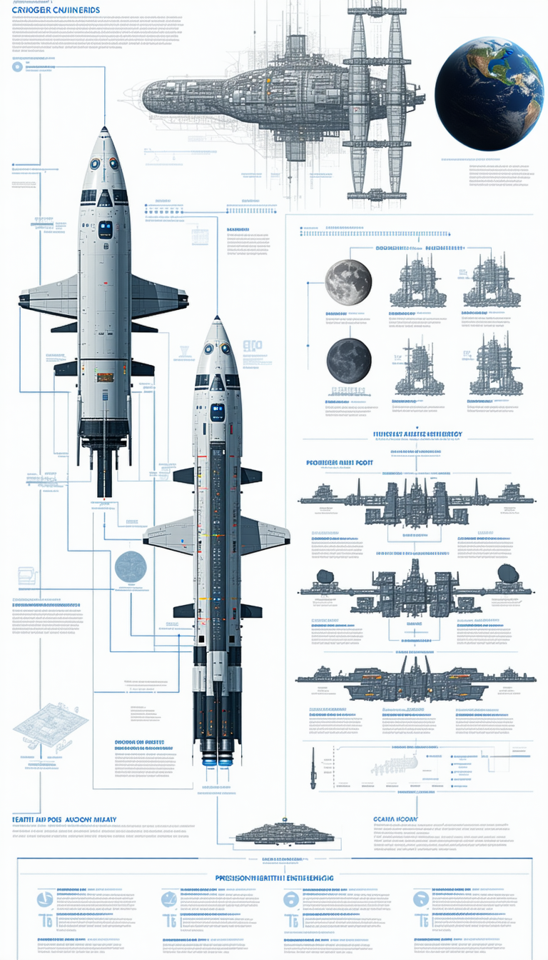 A Large Space Shuttle Is Shown In A Diagram, With Various Parts Labeled