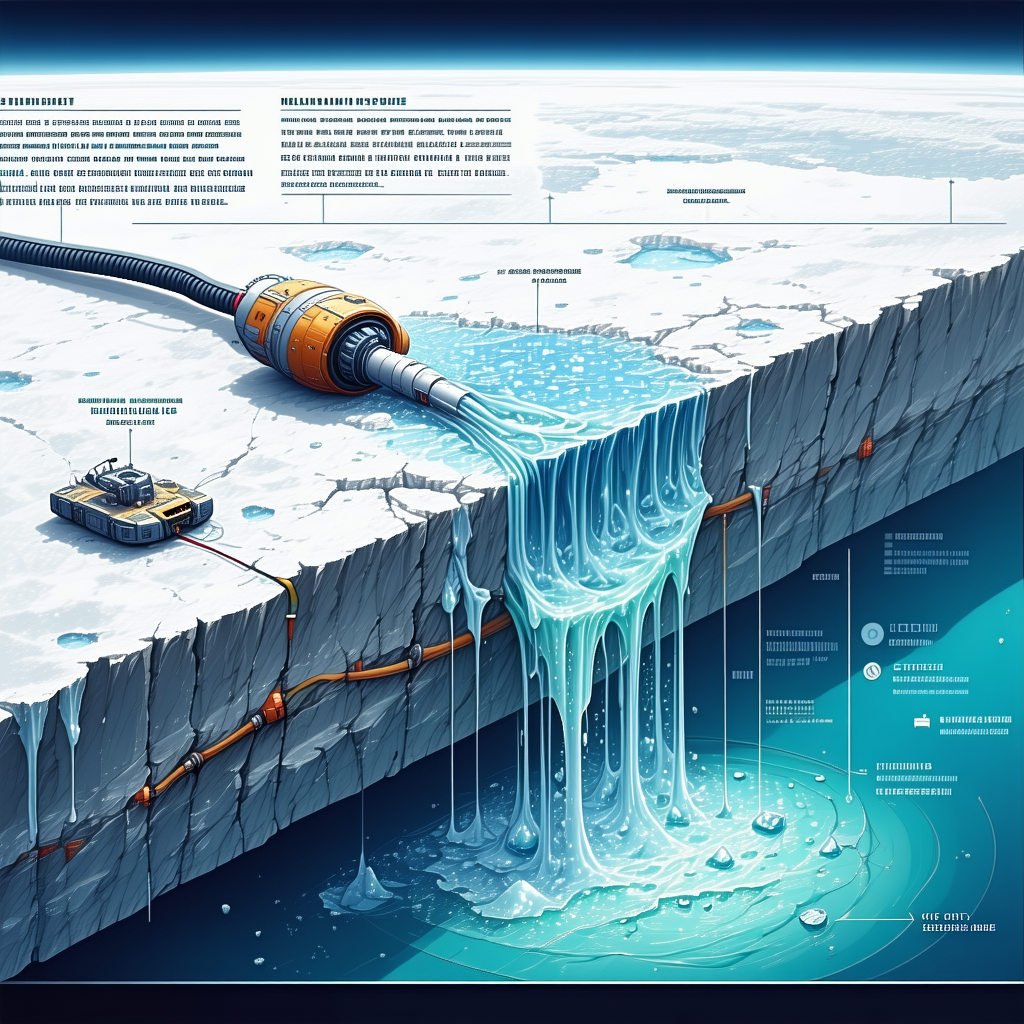 A Large, Detailed Illustration Of A Water Hose Is Shown In The Image