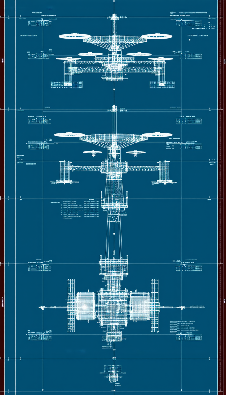 A Blueprint Of A Large Airplane Is Displayed On A Piece Of Paper