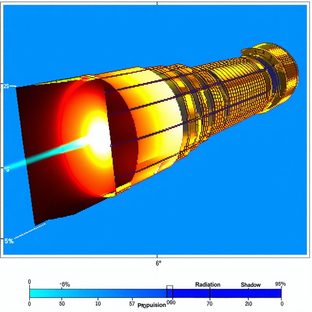 A Blue Sky With A Yellow Tube Or Pipe Extending From The Left Side Of The Frame To The Right Side