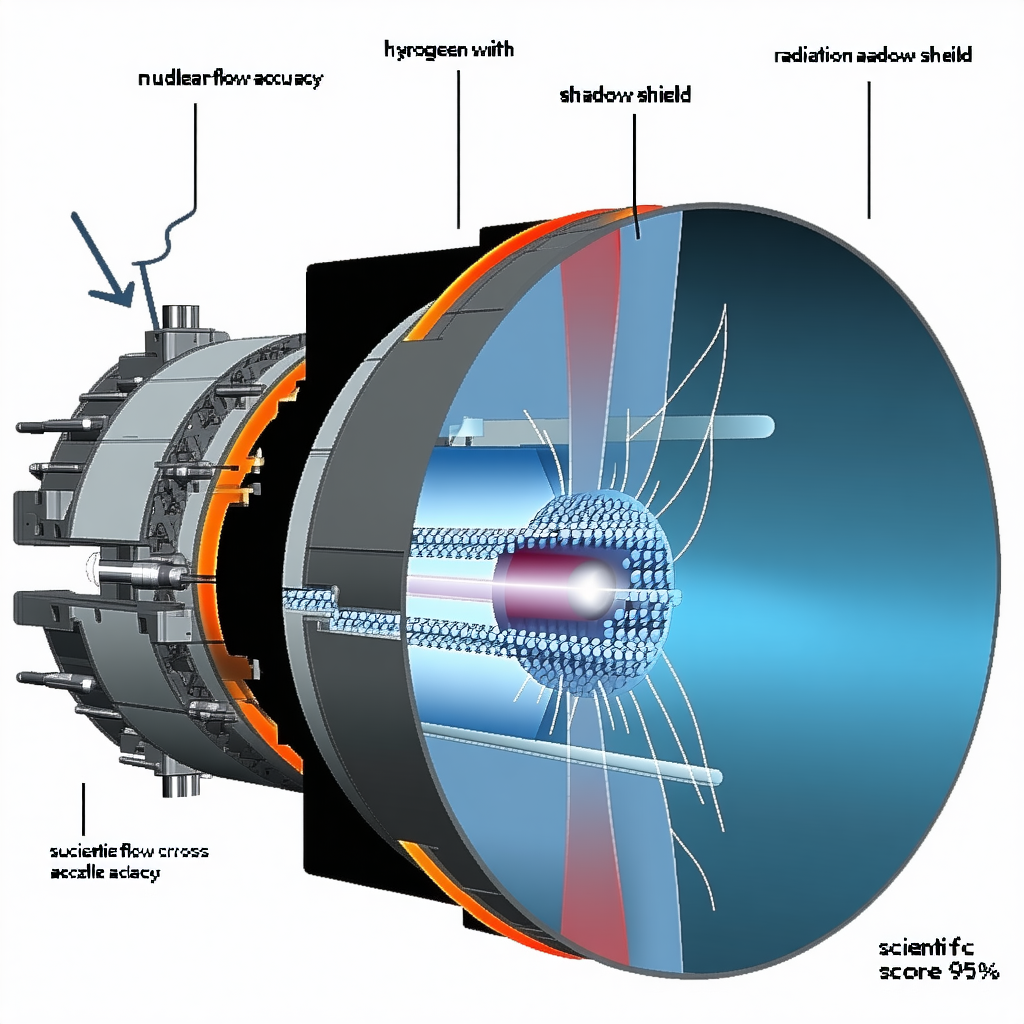 A Diagram Is Shown Of A Nuclear Reactor, With A Large Blue Circle In The Center