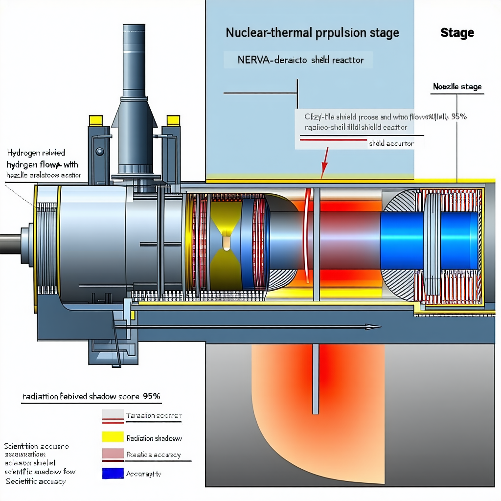 The Image Is A Diagram Showing The Stages Of A Nuclear Thermal Propulsion System
