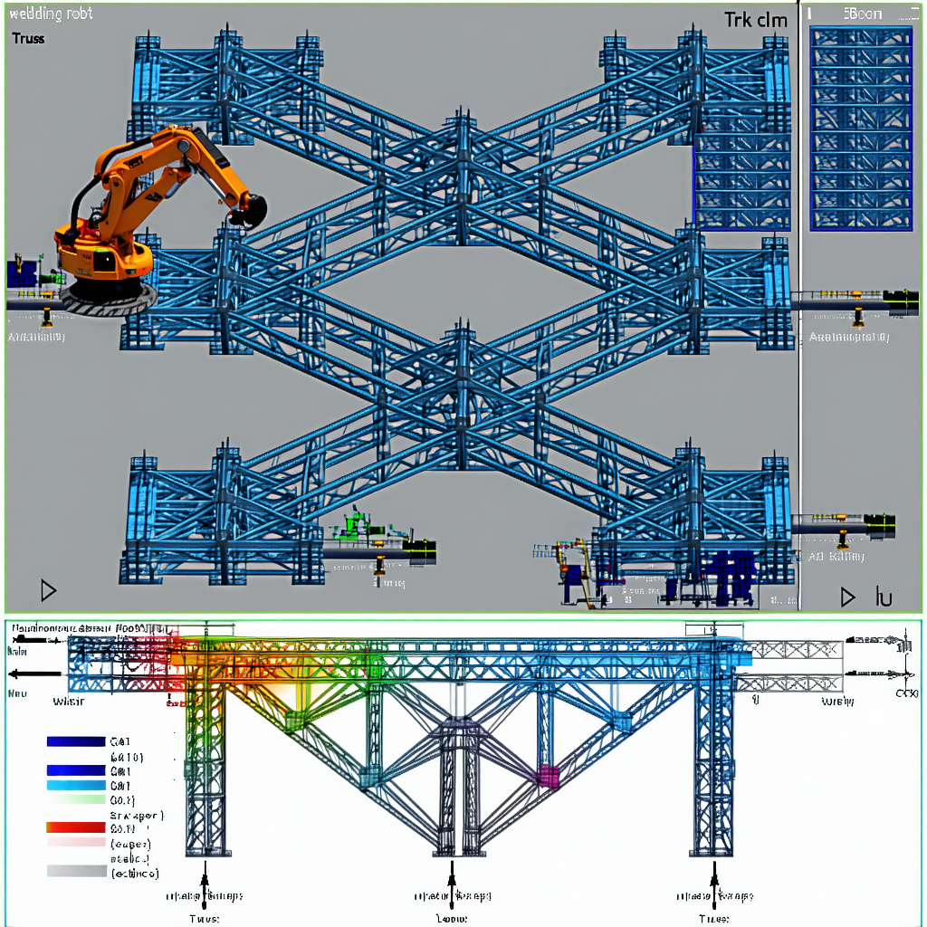 A Computer-generated Image Of A Large Blue Structure Is Displayed On A Computer Screen