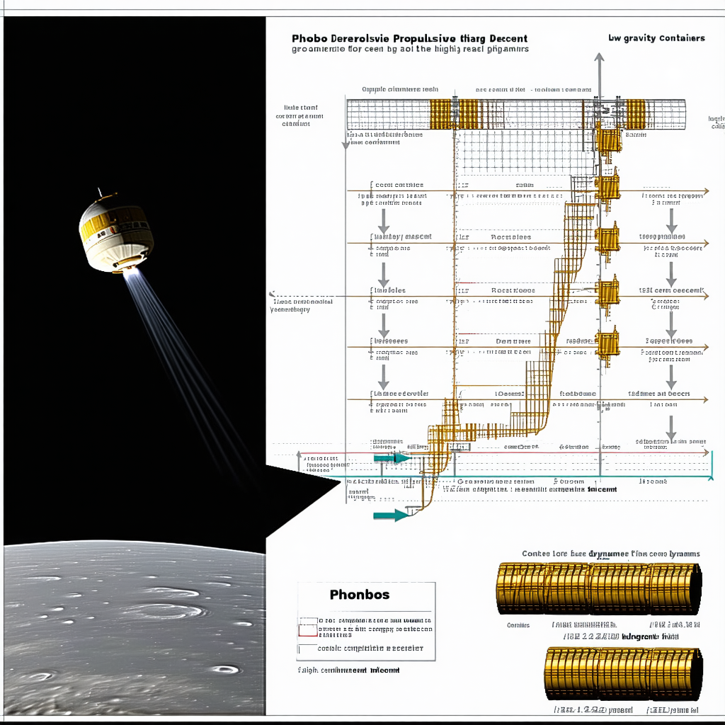 A Spacecraft Is Shown In A Drawing, With A Long Tube Extending From It