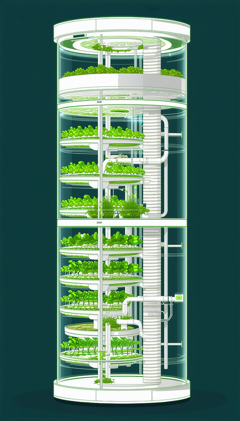 A Large, Multi-level Greenhouse Is Filled With A Variety Of Plants