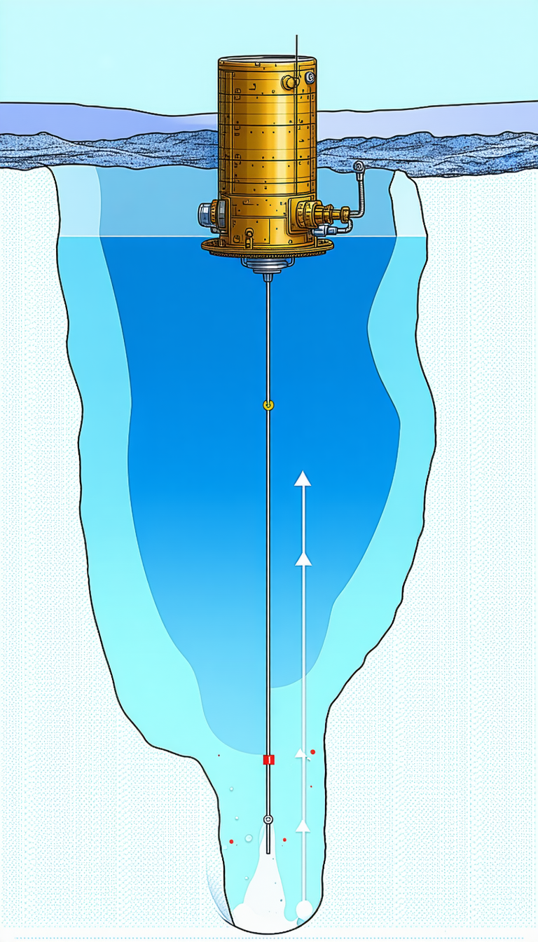 A Large Submarine, Which Is Floating In The Ocean