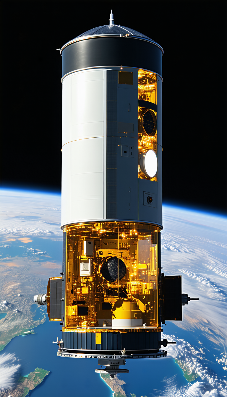 A Space Shuttle, Which Is A Large And Impressive Structure