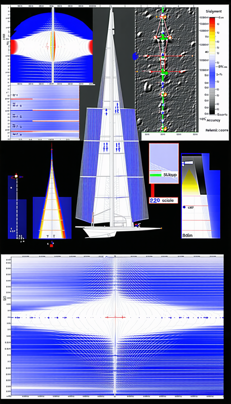 The Image Is A Collection Of Diagrams And Illustrations, Showcasing A Large Sailboat