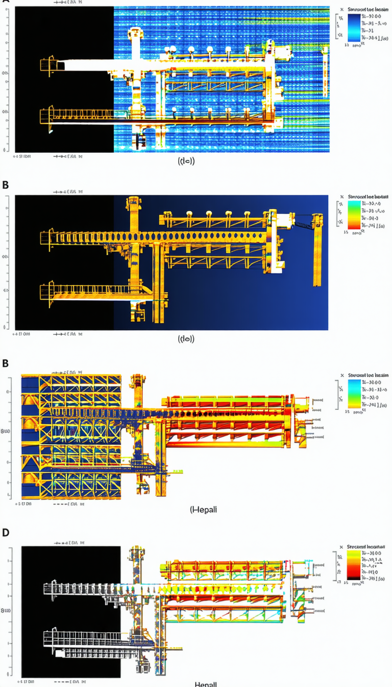 The Image Is A Series Of Three Diagrams, Each Showing A Different Perspective Of A Large Structure