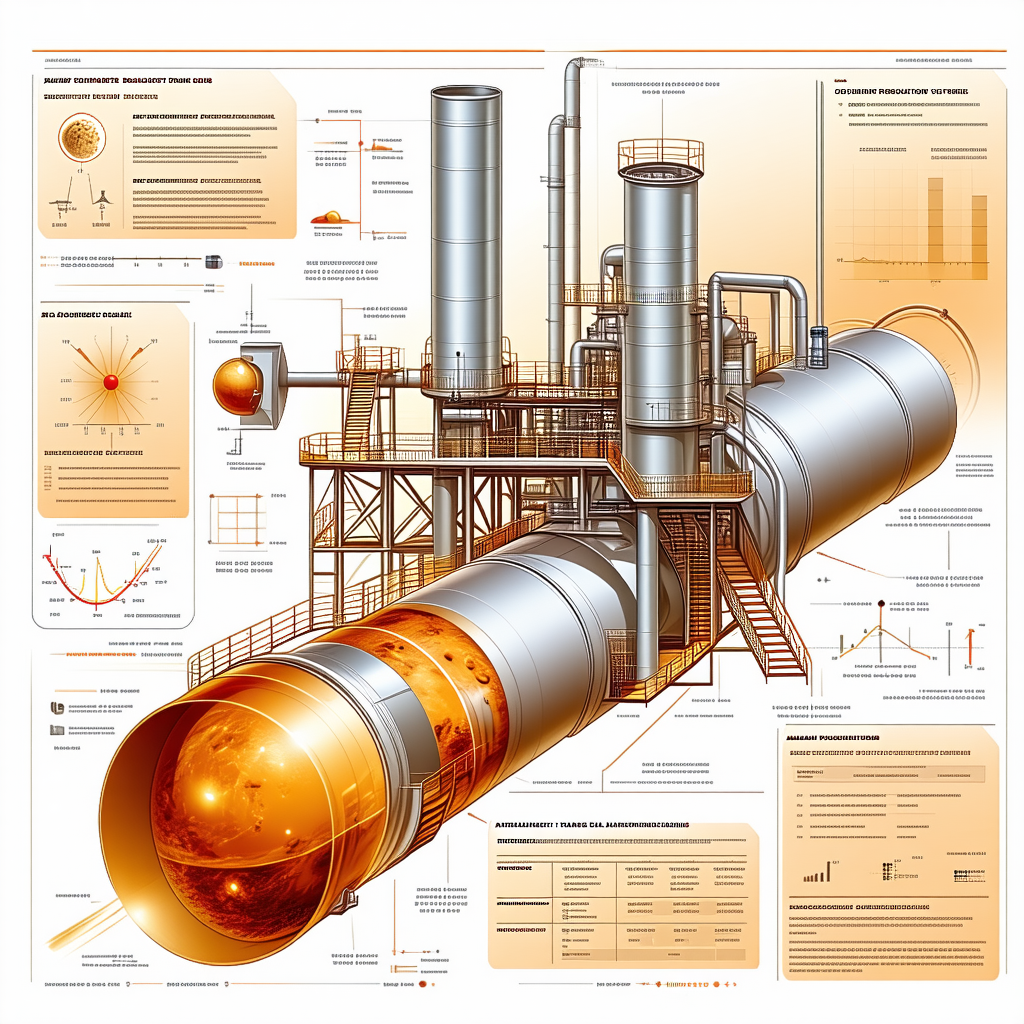 A Large, Detailed Illustration Of A Refinery Is Displayed In A Book Or Magazine