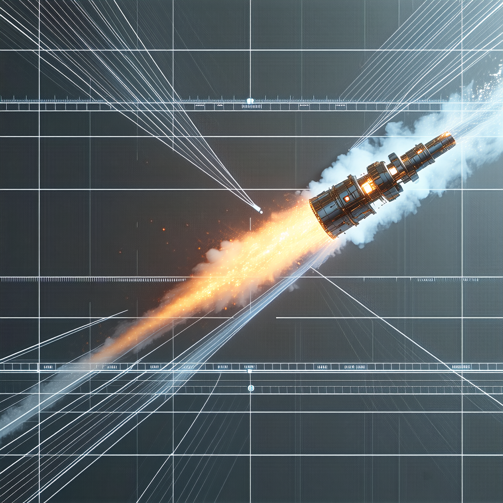 A Rocket Launching Into The Sky, With A Trail Of Smoke Following It