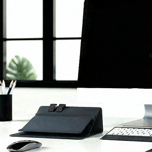 Business Octane Render: Workplace with digital (devices:1.28) on desk