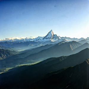Nature Commercial Photography: Aerial View Of Mountain Range With Breathtaking Mountain