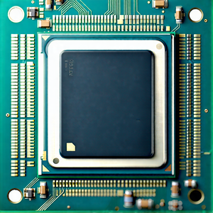 Tech Commercial Photography: Close-up Of Microprocessor With Close-up Computer