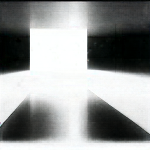 Tech Charcoal Drawing: Futuristic Tech Startup Office With Black White