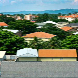 Urban Unreal Engine: Cityscape Of Small Town During Midday With Large City